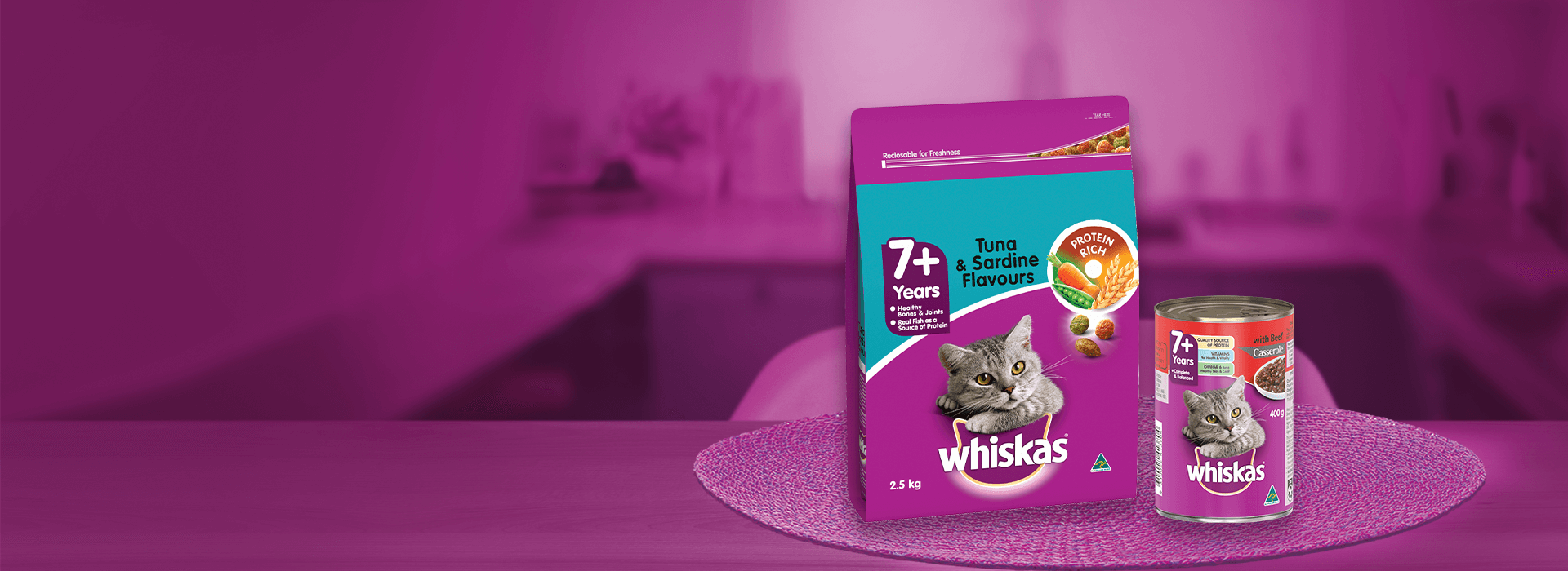 whiskas senior product hero image