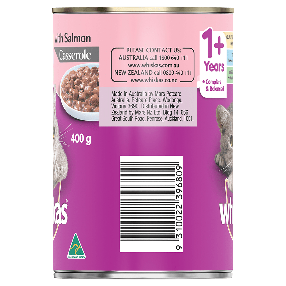 Casserole whiskas top