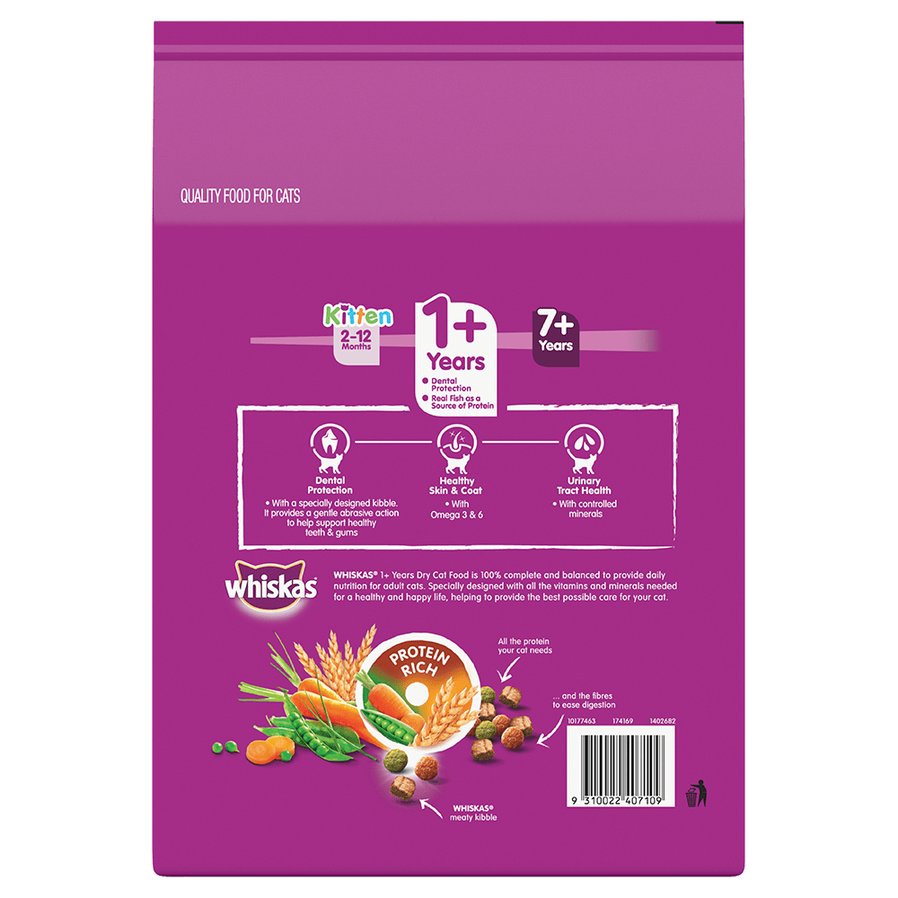 WHISKAS 1 Years Adult Dry Cat Food with Tuna Flavour