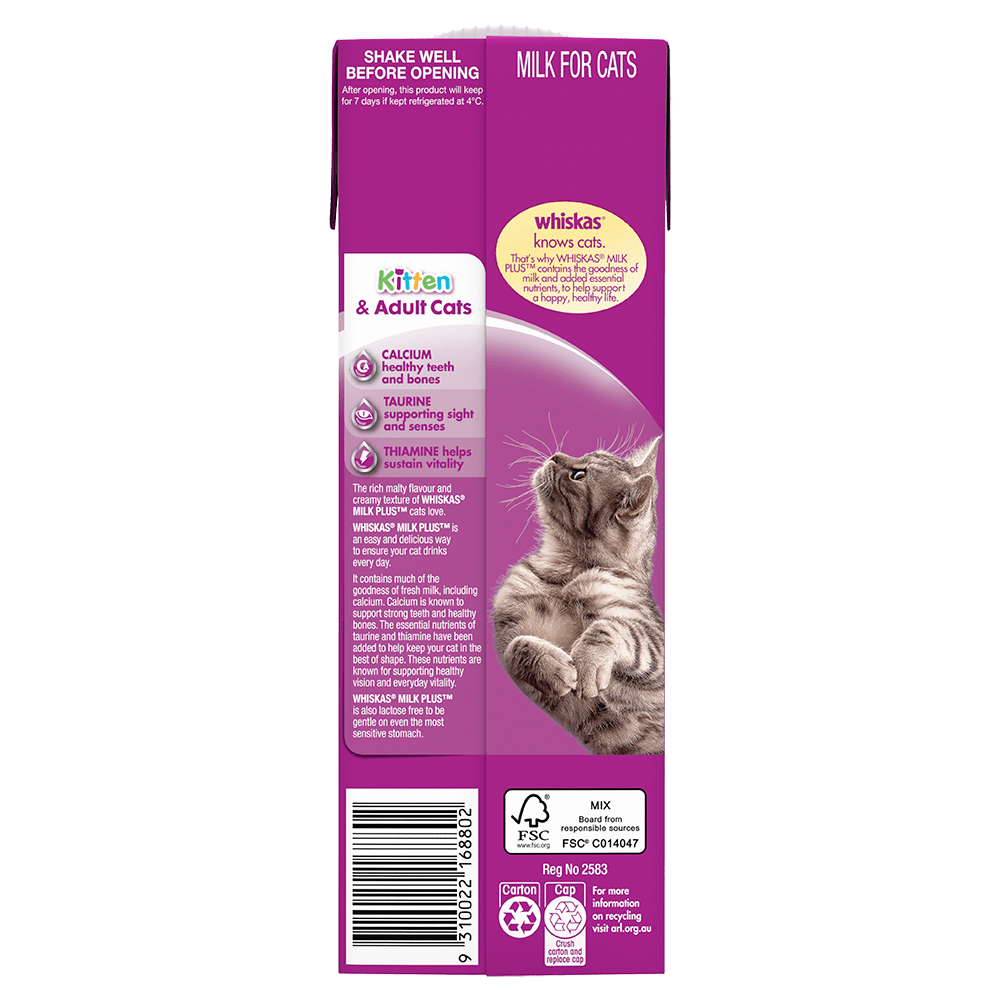 WHISKAS® Milk Plus 1L Carton - 2