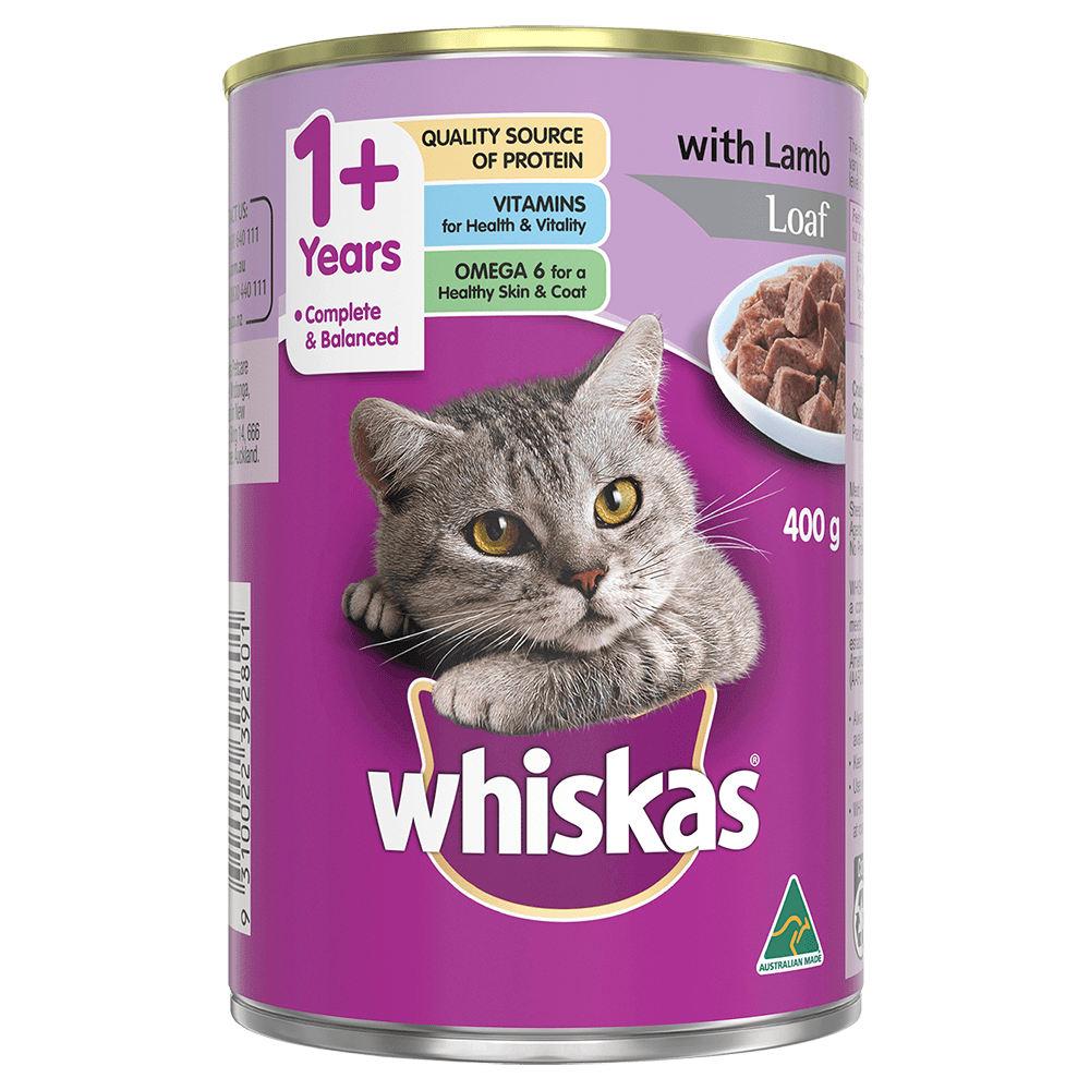Adult Wet Cat Food with Lamb Loaf WHISKAS AU