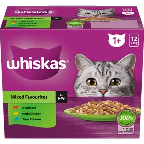 Whiskas mixed favourites in jelly