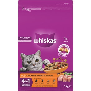 Whiskas chicken and rabbit dry food