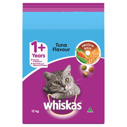 WHISKAS® 1+ Years Adult Dry Cat Food with Tuna Flavour