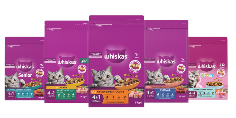 Whiskas Dry range